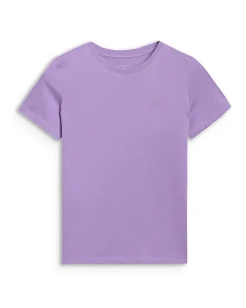 Tricou Fete  Junior, Bumbac, AW25 - 89545, Violet