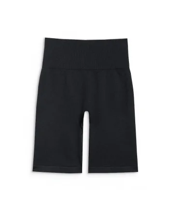 Sort De Antrenament Femei,  Talie Inalta, Push-Up, Material Elastic Fara Cusaturi, MULTI ACTIVE, Negru Intens