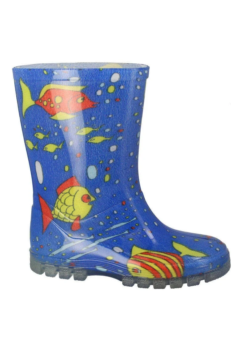 Cizme copii,  Cauciuc, Bleumarin,