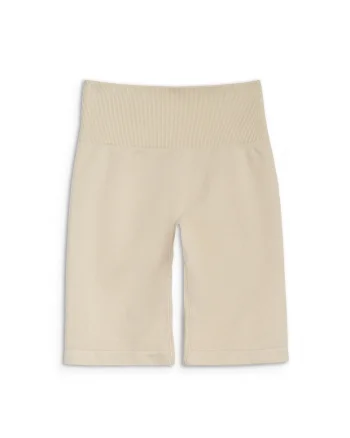 Sort De Antrenament Femei,  Talie Inalta, Push-Up, Material Elastic Fara Cusaturi, MULTI ACTIVE, Bej, Bej