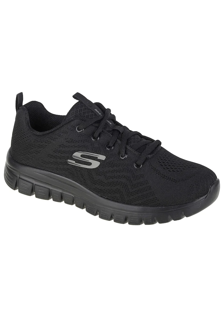 Sneakers,  Graceful-Get Connected 12615W-BBK, Negru, Negru