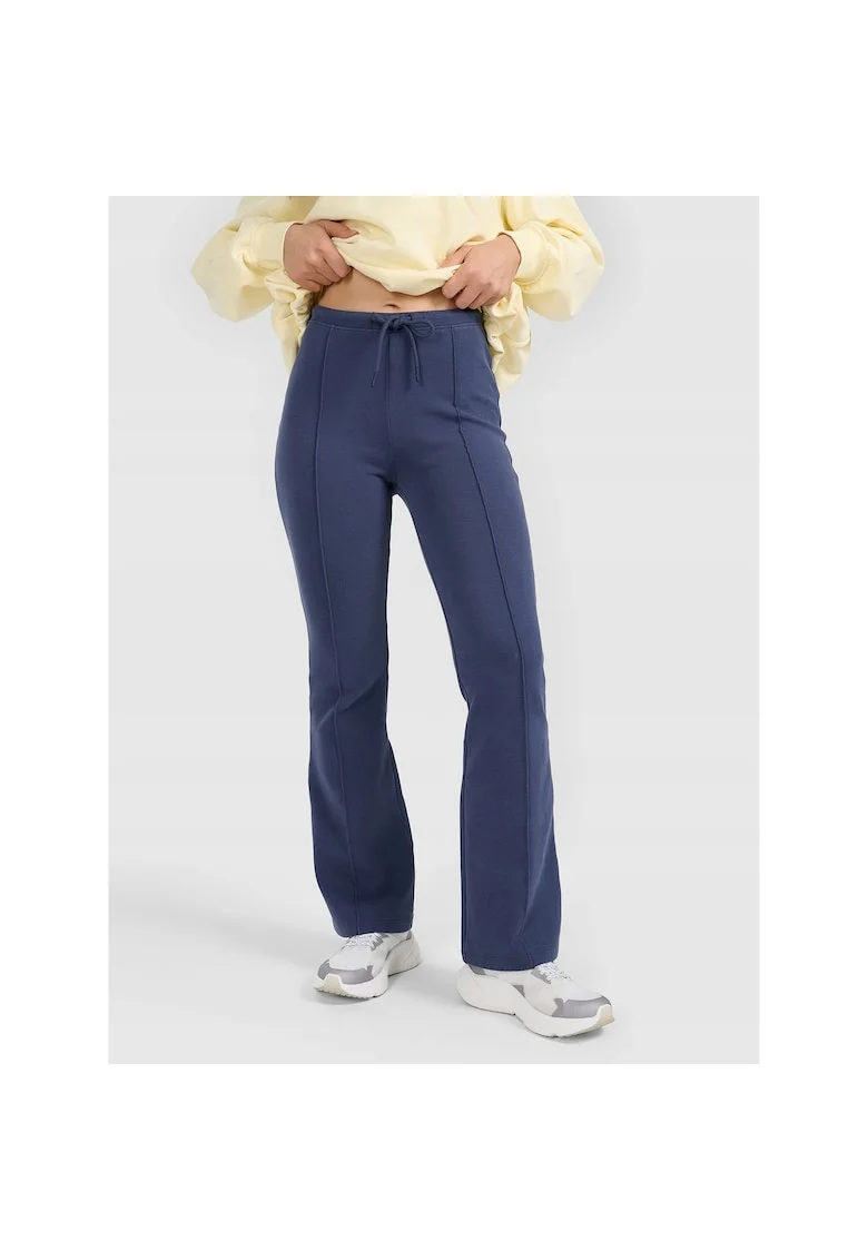 Pantaloni sport dama,  colanti antrenament, bleumarin, bumbac,