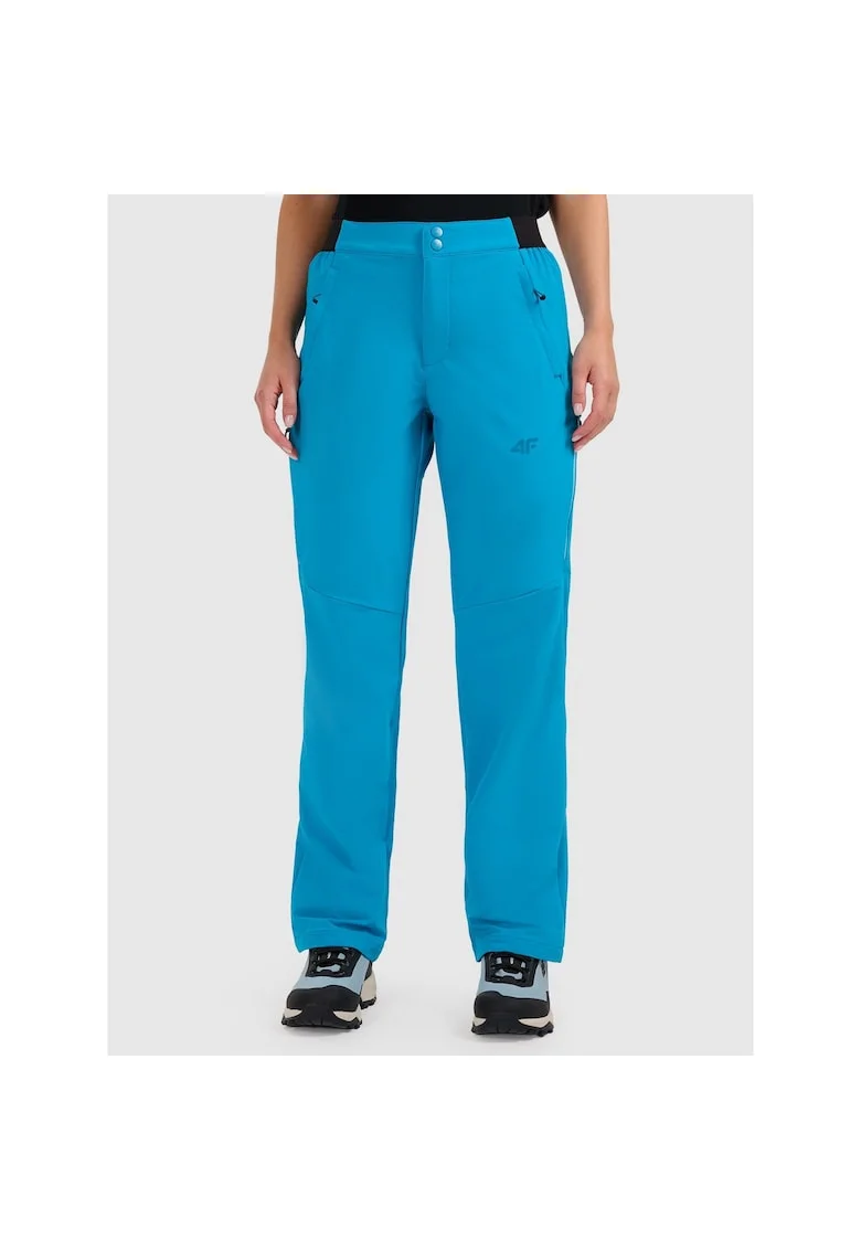 Pantaloni sport dama,  trekking, albastri, poliester