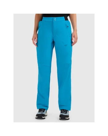 Pantaloni sport dama,  trekking, albastri, poliester