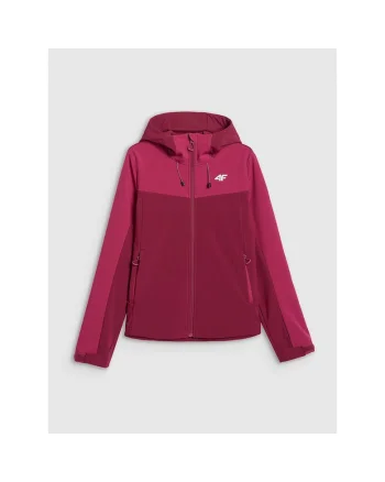 Geaca softshell  dama, rezistenta la vant, rosu, poliester