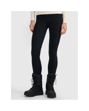 Pantaloni sport dama  colanti de antrenament, negru, poliester