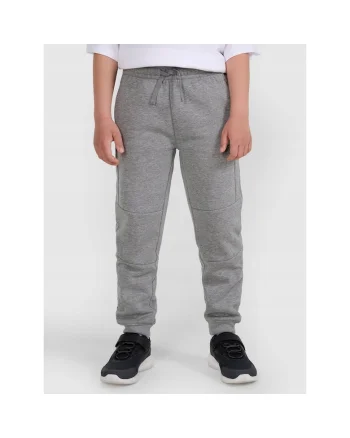 Pantaloni sport copii,  jogger, gri, bumbac-poliester