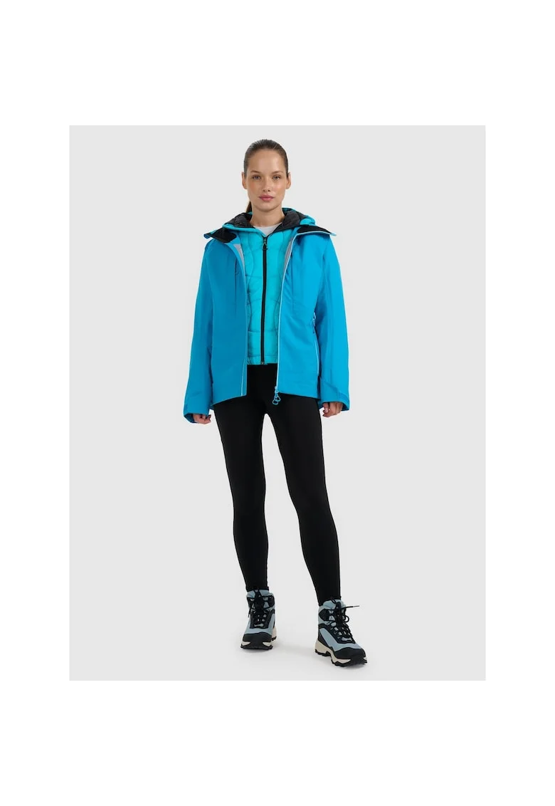 Geaca de trekking  impermeabila, NeoDry 20000+, albastru, poliester,
