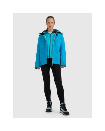 Geaca de trekking  impermeabila, NeoDry 20000+, albastru, poliester,