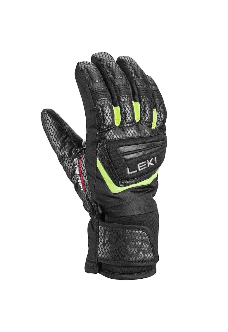 Manusi schi copii  WCR Team 3D 2025, Negru/Verde lime