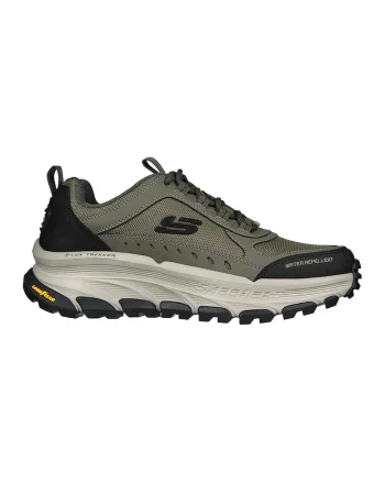 Pantofi sport cu garnituri din piele D'Lux Trekker, Negru/Verde masliniu