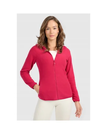 Hanorac sport dama,  polar subtire cu gluga, roz, 2 buzunare, slimdwqf, Roz