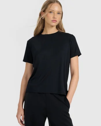 Tricou dama,  negru, modal