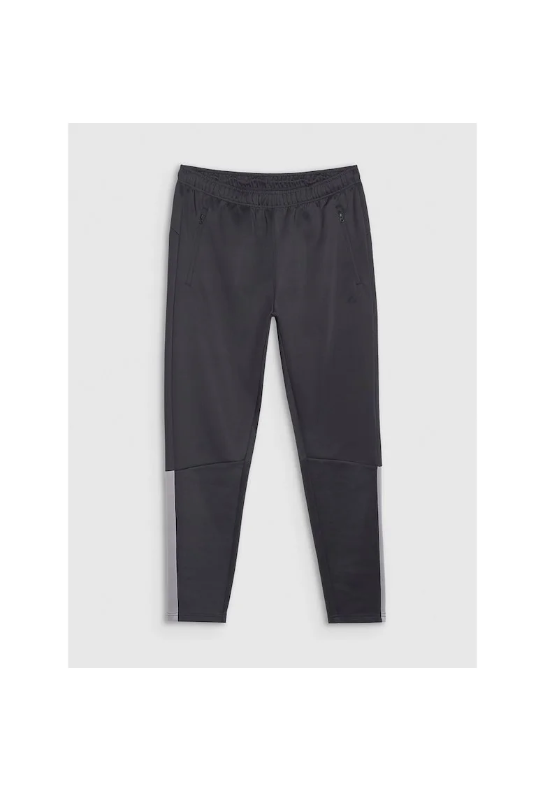 Pantaloni sport barbati  uscare rapida, negru, poliester,