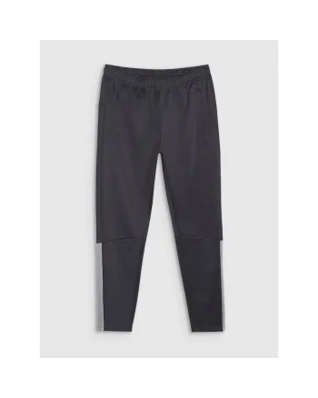 Pantaloni sport barbati  uscare rapida, negru, poliester,