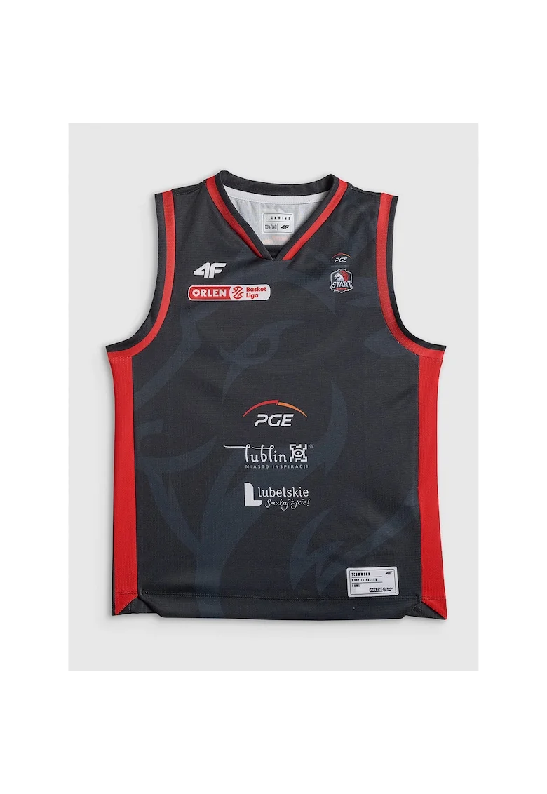 Tricou sport copii,  sezon 2025/26, negru 114690