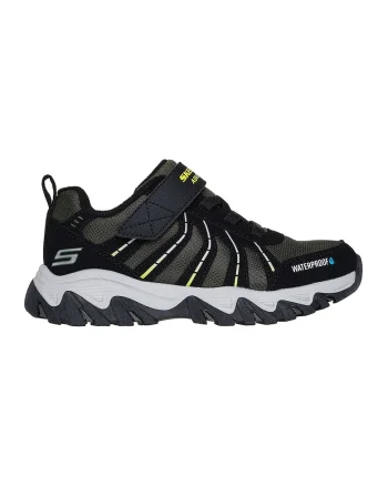 Pantofi sport cu velcro Adventure Waterproof, Negru/Galben