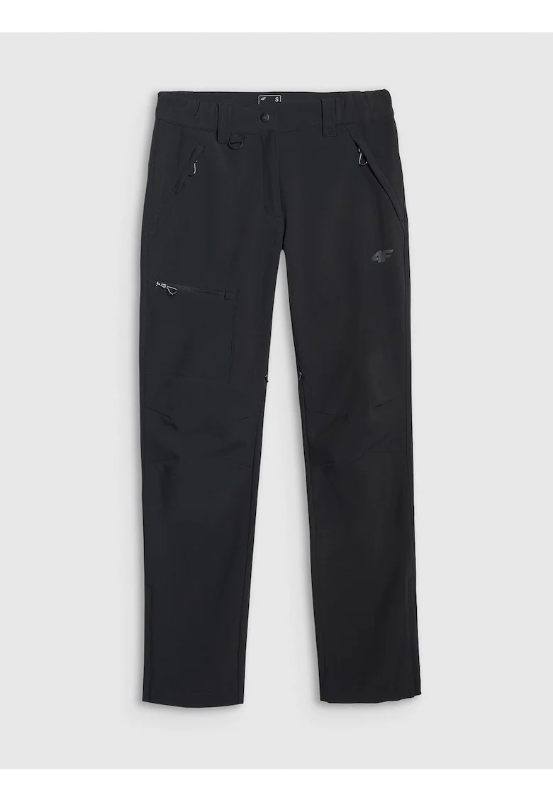 Pantaloni trekking dama  NeoDry 10000, impermeabili, negru, micropolar,
