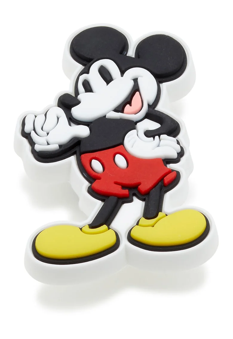 Talisman Mickey Mouse Jibbitz, Rosu/Alb/Negru