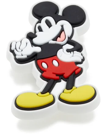 Talisman Mickey Mouse Jibbitz, Rosu/Alb/Negru