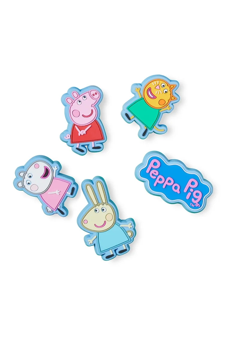 Set de talismane Peppa Pig Jibbitz - 5 piese, Multicolor