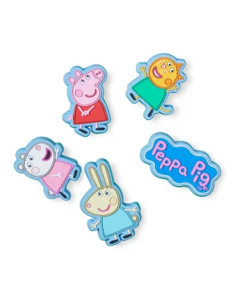 Set de talismane Peppa Pig Jibbitz - 5 piese, Multicolor