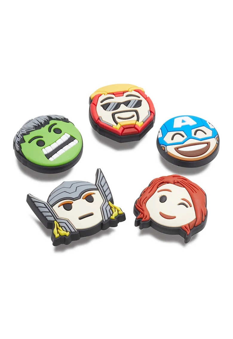 Set de talismane Marvel Jibbitz - 5 piese, Multicolor