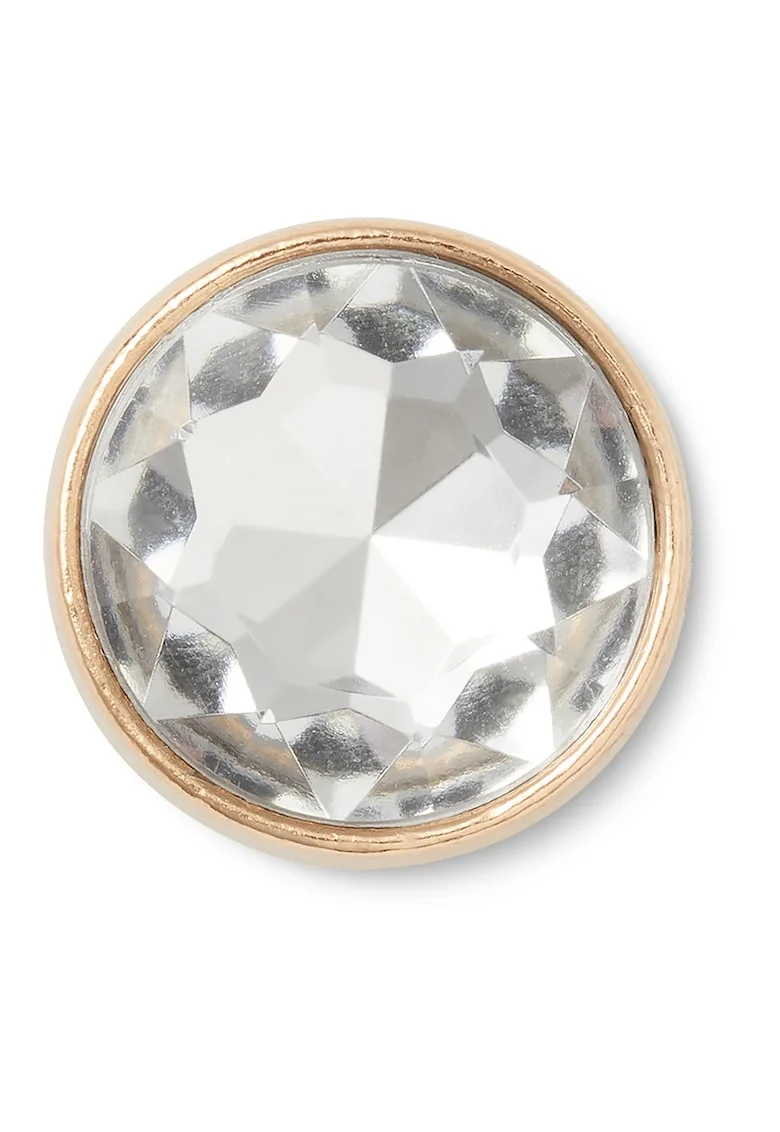 Talisman bijuterie Jibbitz™, Auriu/Transparent