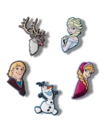 Set de accesorii jibbitz cu tematica Frozen - 5 piese, Multicolor