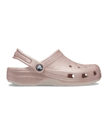 Saboti slingback cu aspect stralucitor, Roz prafuit