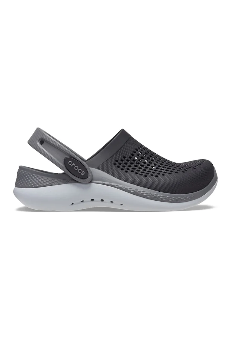 Saboti slingback de cauciuc, Negru/Gri
