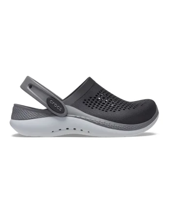 Saboti slingback de cauciuc, Negru/Gri