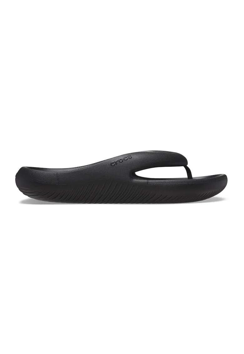 Papuci flip-flop unisex cu model uni Mellow, Negru