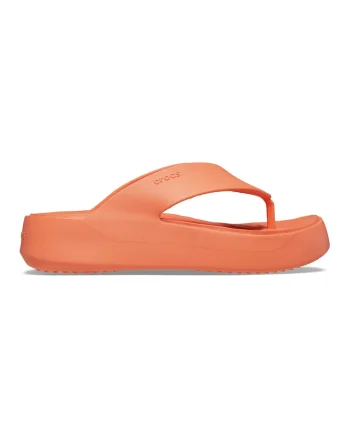 Papuci flip-flop flatform cu logo Getaway, Portocaliu