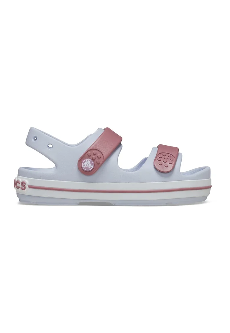 Sandale de cauciuc cu detalii logo Cruiser, Rosu stins/Albastru deschis