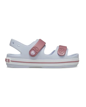 Sandale de cauciuc cu detalii logo Cruiser, Rosu stins/Albastru deschis