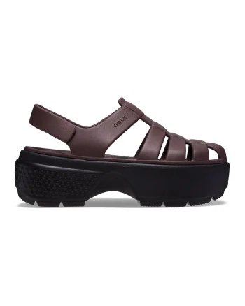 Sandale fisherman de cauciuc Stomp, Maro inchis