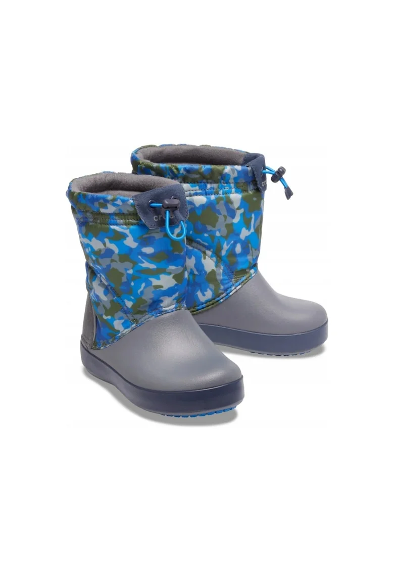 Cizme cu blana copii, ™ CB Logde Point, Nylon/Cauciuc, Multicolor