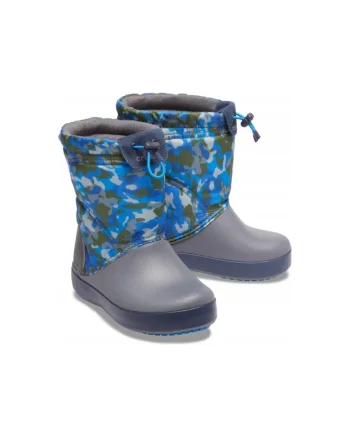Cizme cu blana copii, ™ CB Logde Point, Nylon/Cauciuc, Multicolor