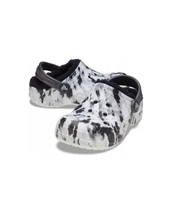Saboti copii,  Baya Graphic Clog, Spuma Croslite™, Alb/Negru