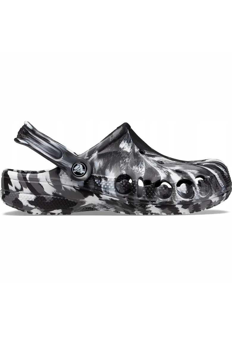 Saboti Barbati,  Baya Marbled Clog, Croslite, Negru, Negru