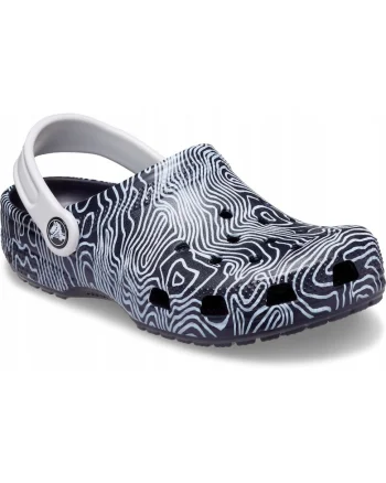 Saboti Copii,  Kids Classic Topographic Clog, Negru, Negru