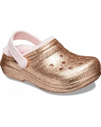 Saboti Izolati Copii,  Classic Lined Glitter 207462 Clog, Auriu, Auriu