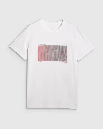 Tricou barbat  regular fit, bumbac, alb,