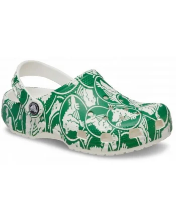 Saboti Copii,  Classic Duke Print Clog, Verde, Verde