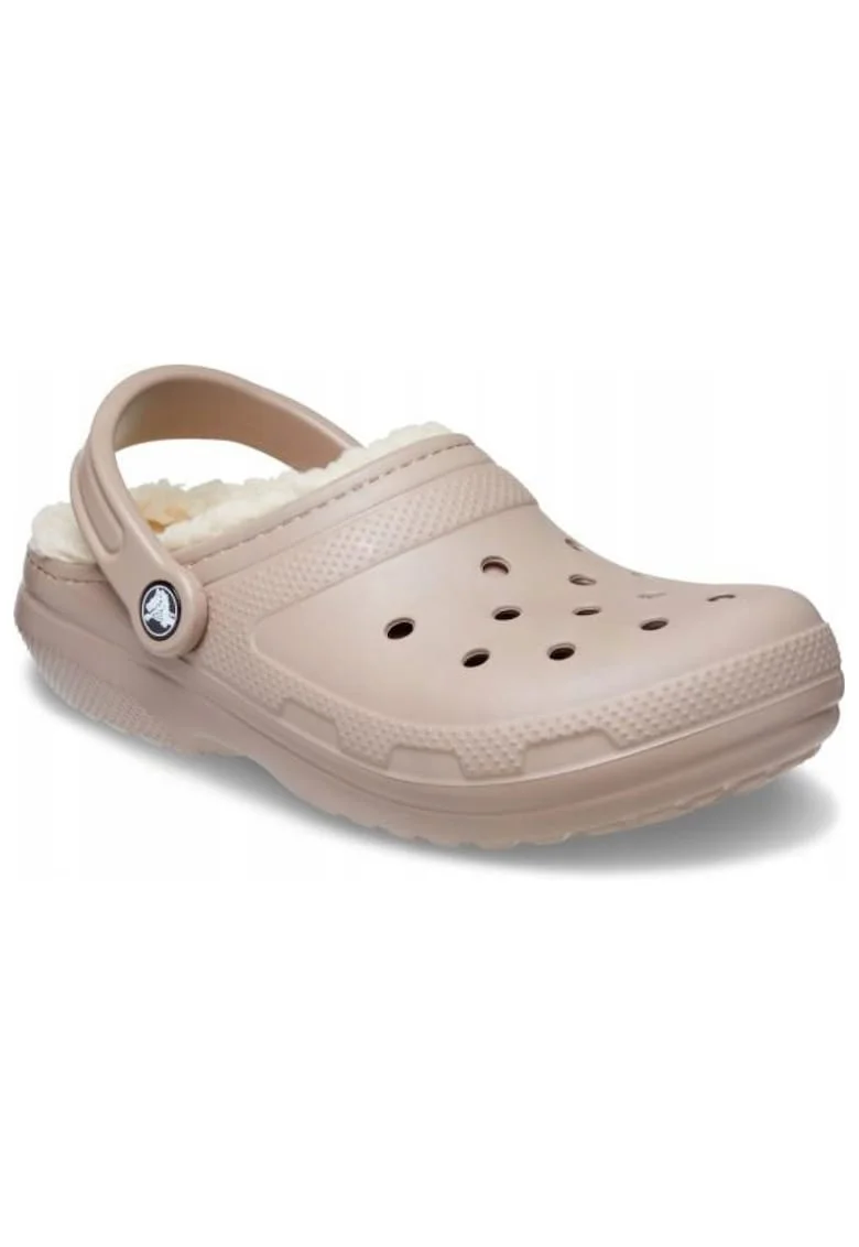 Saboti captuseala de blana Femei,  Classic Lined Clog, Maro,