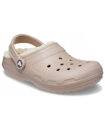 Saboti captuseala de blana Femei,  Classic Lined Clog, Maro,