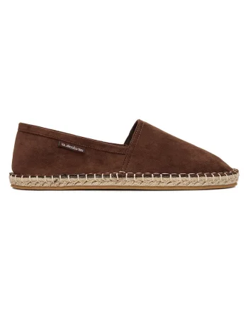 Espadrile  barbati, maro, material textil, talpa plata,