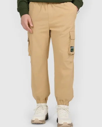 Pantaloni barbati,  cargo, bej, poliester, Bej