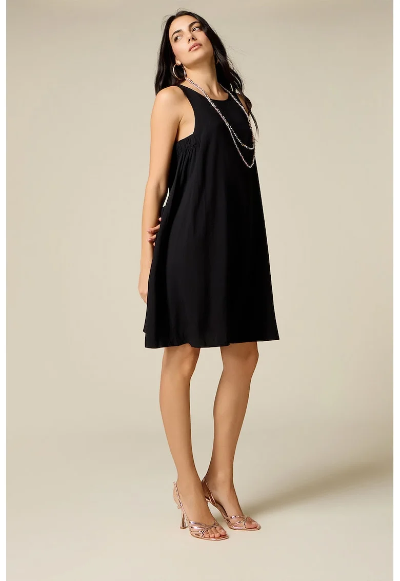Rochie lejera fara maneci, Negru